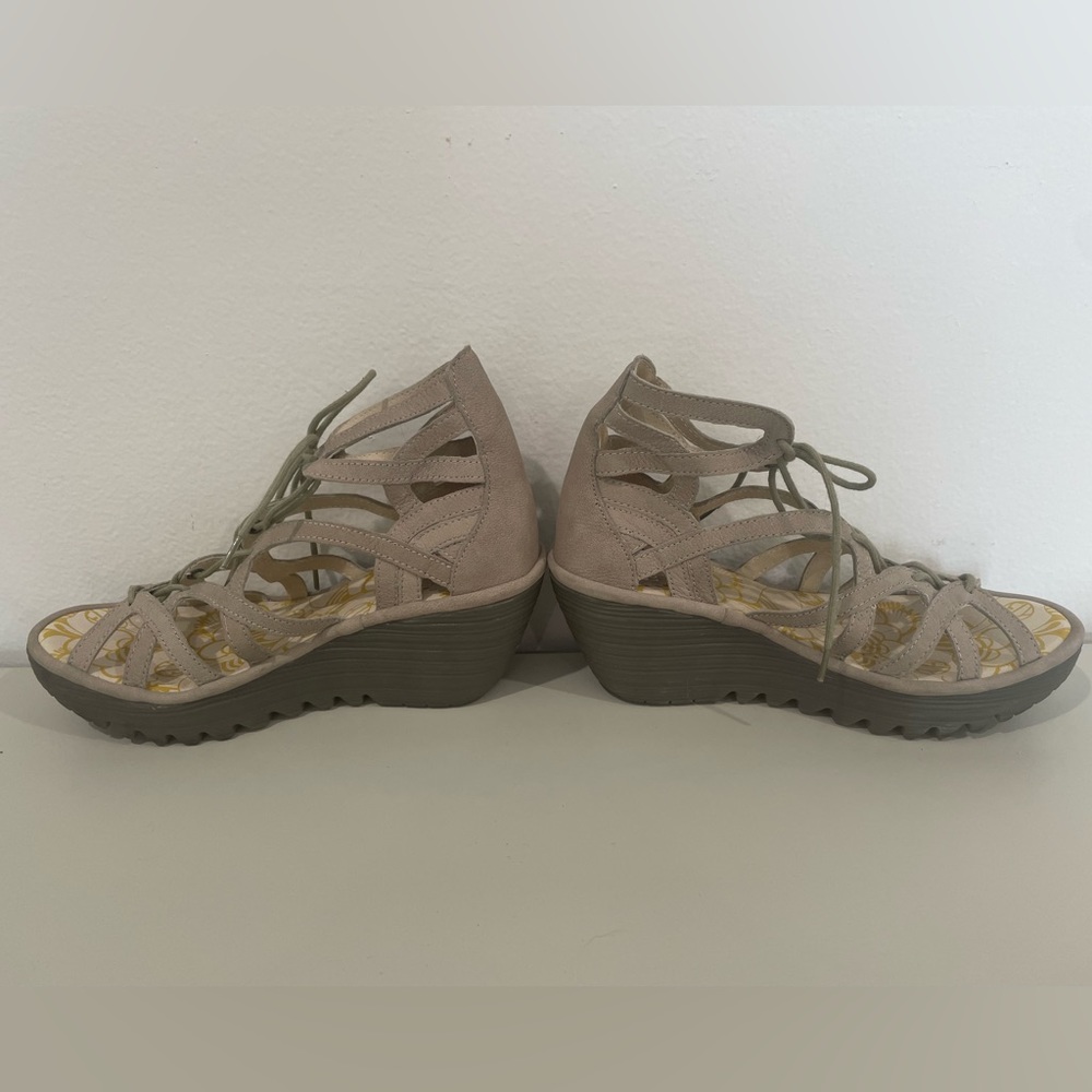 New! Fly London wedge Sandals - Picture 2 of 7
